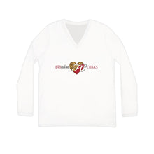 Load image into Gallery viewer, FC Women's Long Sleeve V-neck Shirt