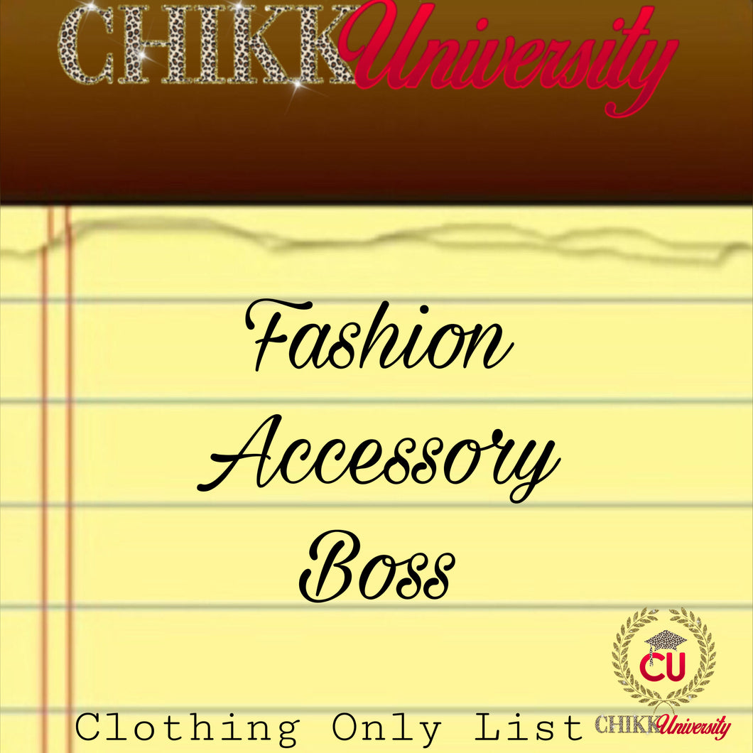 FASHION FLIP Clothing Vendor List